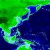 氷河期の海岸線　東アジア